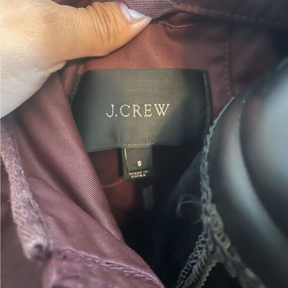 J.CREW “THE DOWNTOWN” BURGUNDY RELAXED FALL JACKET WOMENS SIZE SMALL - Picture 4 of 7